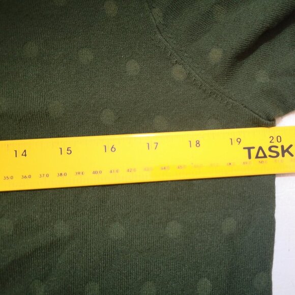 Karl Lagerfeld Ladies Size Large Dark Green Lightweight Sweater - Picture 7 of 9